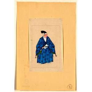  1878? Japanese Print . Japanese man, full length, standing 