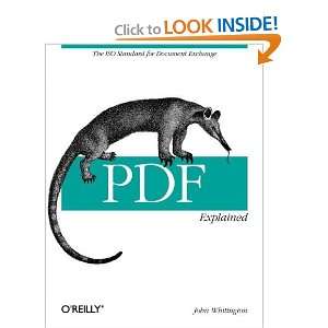  PDF Explained [Paperback]: John Whitington: Books