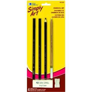  Simply Art Charcoal Set, 4 Count Arts, Crafts & Sewing