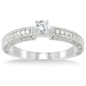  3/4 Carat TW Diamond Engagement Ring in 10K White Gold 