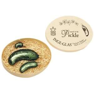  Inge Glas Legend of the Pickle Ornaments, Set of 3: Home 
