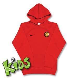  09 10 Man Utd Supporters Hoodie   Red   Boys Sports 