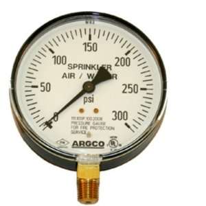  300LB Air/Water Steel Back Fire Sprinkler Gauge: Home 