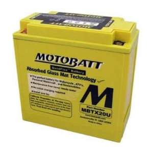   MBTX20U 12V 21Ah Motorcycle Battery Replaces YTX20LBS Automotive