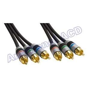   Gold Double Shielded RCA Component Video Cable (YPbPr): Electronics