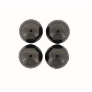  20mm Resin Faux Pearl Flatback in Black   10 Pieces: Arts 