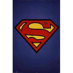  Superman   Shield Poster Print, 22x34: Home & Kitchen