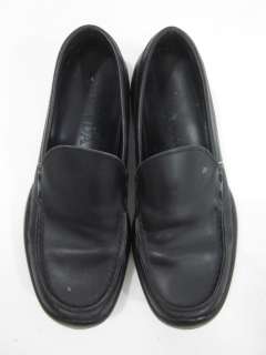 You are bidding on a pair of AUTH PRADA Black Leather Flats Loafers 