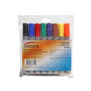  Integra Integra Chisel Point Dry erase Markers ITA33308 