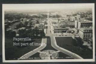 ID Boise RPPC c30 STREET & TOWN VIEW from CAPITOL Dome  