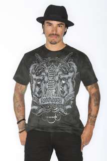 Red Chapter Mens Strength Courage Ambigram Shirt  