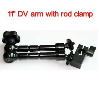 11 DV arm w/ DSLR single clamp rod clamp fr 5D2 7D 60D HDMI Monitor 