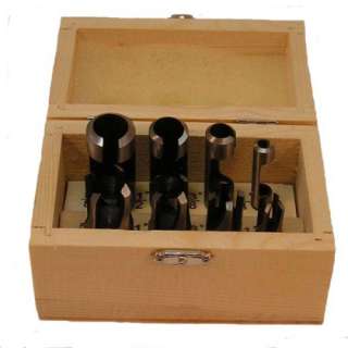 Wood Plug Cutter 8 Pc Set Woodworking Tools 40458 844699044583  