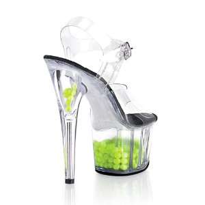  ADORE 708BD 6 1/2 Stiletto Heel Neon Bead Filled PF 