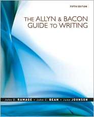 The Allyn & Bacon Guide to Writing, (0205653715), John D. Ramage 