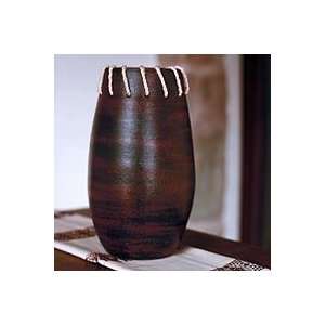 NOVICA Ceramic vase, Song of the Earth