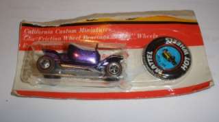 Hot wheels Redline HOt HeaP Mint in cut blister Purple no toning 