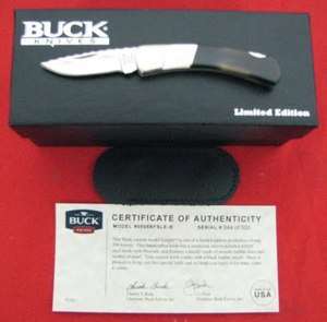 Buck Knife 505 Knight Buffalo Horn & Pearl 505BFSLE Limited Edition 