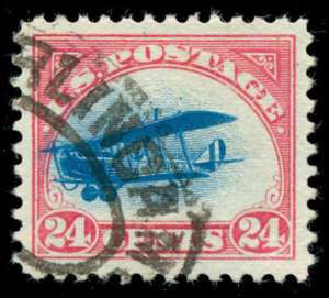 momen: US Stamps #C3 Airmail Used Fast Plane  