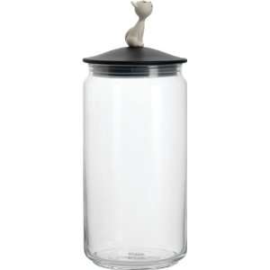  Alessi Mio Jar for Cat Food Black