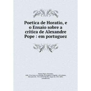   1750 1839,Palmella, duque de, 1781 1850., (association) Horace Books