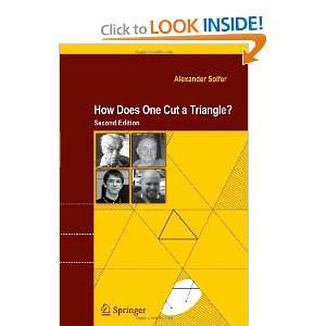  How Does One Cut a Triangle? [Paperback] Alexander Soifer Books