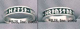 Health & Wellness Rune Ring, Silver Viking Rune Jewelry  