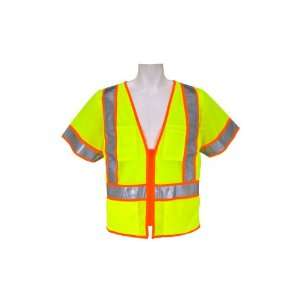 3A Safety SME C3201 M ANSI Class 3 High Visibility Zipper Front Mesh 
