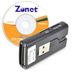 Zonet ZUC2831L 43 in 1 USB 2.0 Card Reader/Writer (Black)   Also Reads 