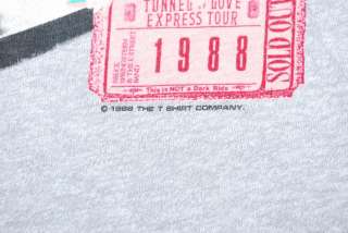 VTG BRUCE SPRINGSTEEN TUNNEL LOVE EXPRESS SHIRT 1988 L  