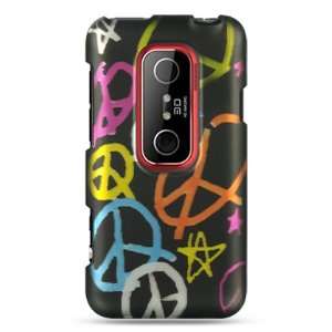   black homemade peace signs design for the HTC Evo 3D: Everything Else