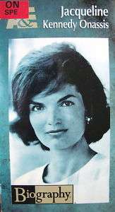 VHS VCR VIDEO Jacqueline Kennedy Onassis Biography.  