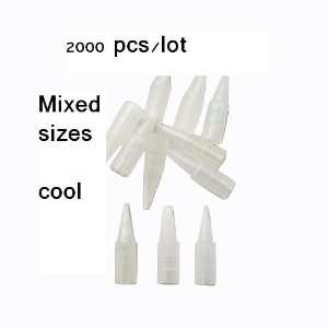  Mixed Sizes 2000Pcs Permanent Makeup Disposable Plastic 