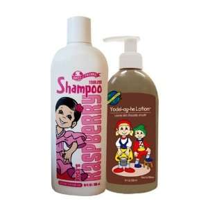  Raspberry Shampoo and Heidi & Niklas Yodel Ay He Lotion Gift Pack