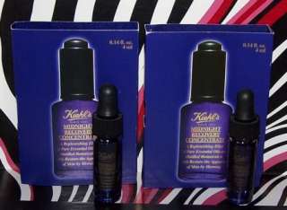 New KIEHLS Midnight Recovery Concentrate 2 Bottles  