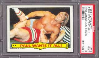 1985 Topps WWF #44 Paul Mr. Wonderful Orndorff PSA 9  