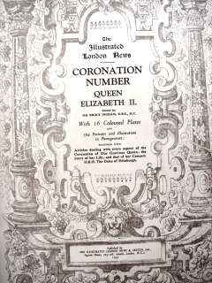 Englands QUEEN ELIZABETH II London Illustrated News 1953 Coronation 