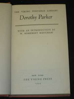VIKING PORTABLE LIBRARY DOROTHY PARKER 1944 HC/DJ  