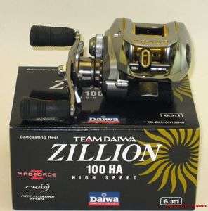 DAIWA ZILLION TDZLN100HA 6.3:1 HIGH SPEED RIGHT HAND BAITCAST REEL 