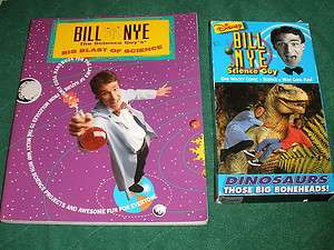 Bill Nye The Science Guy Book & VHS Video~Dinosaurs  