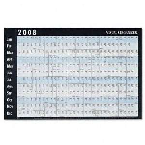    On/Wipe Off Linear Dated Yearly Wall Planner, 48 x 32 Electronics