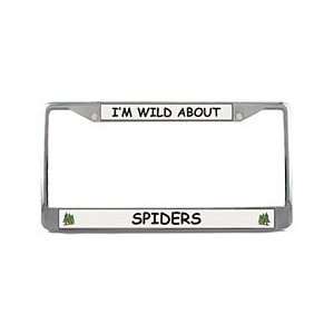  Spider License Plate Frame (Chrome): Patio, Lawn & Garden