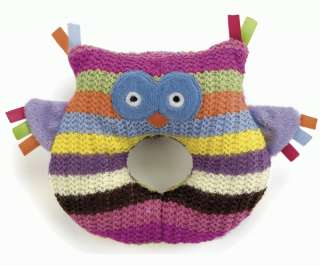 Jelly Kitten HOOT OWL RING RATTLE Soft Baby Toy   BN  