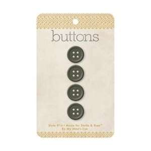 com My Minds Eye Stella & Rose Hattie Buttons Buddies; 6 Items/Order 