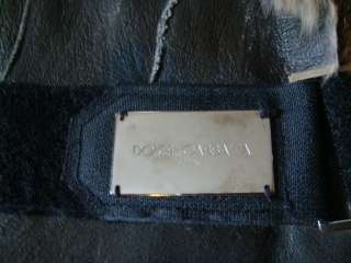 5,000 Dolce & Gabbana D&G Leather Fur Military Coat Shearling Jacket 