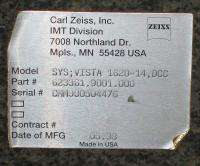 Carl Zeiss Inc model VISTA 1620 14 DCC / CNC CMM System  