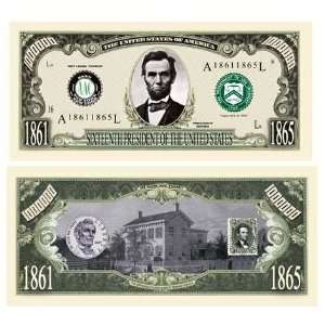   Abraham (Honest Abe) Million Dollar Bill Case Pack 100: Toys & Games