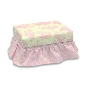  Ruffled Footstool Color Pink Gingham Toys & Games