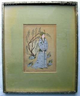 ANTIQUE DRAWING TO RESTORE & REFRAME QING OFFICIAL  