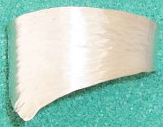 Wide Artisan Textured Sterling Cuff Bracelet 27 grams  